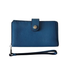 Coach Blue Leather Wallet